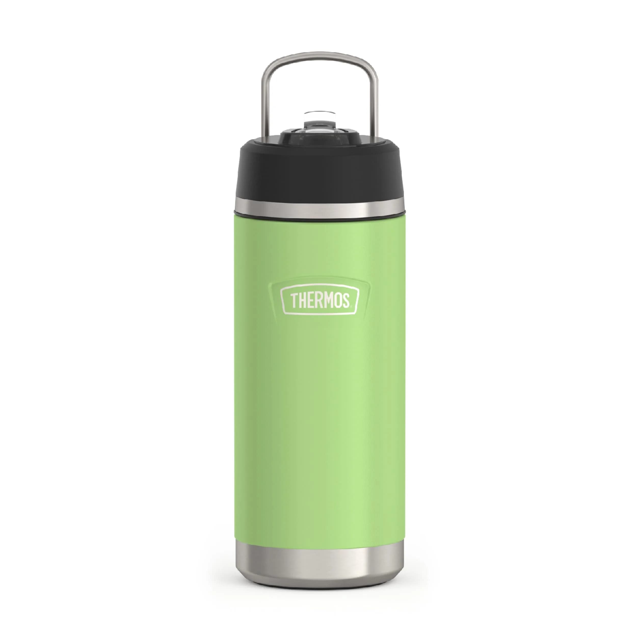 THERMOS ICON SERIES 18oz Water Bottle Navy | Vacuum Insulated with Straw Lid — Lime