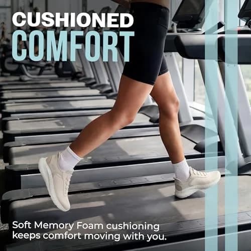 Skechers Women's Hands Free Slip-ins BOBS Squad Chaos - Off-White, Size 8 Wide | Cushioned Memory Foam, Breathable Knit thumbnail 6