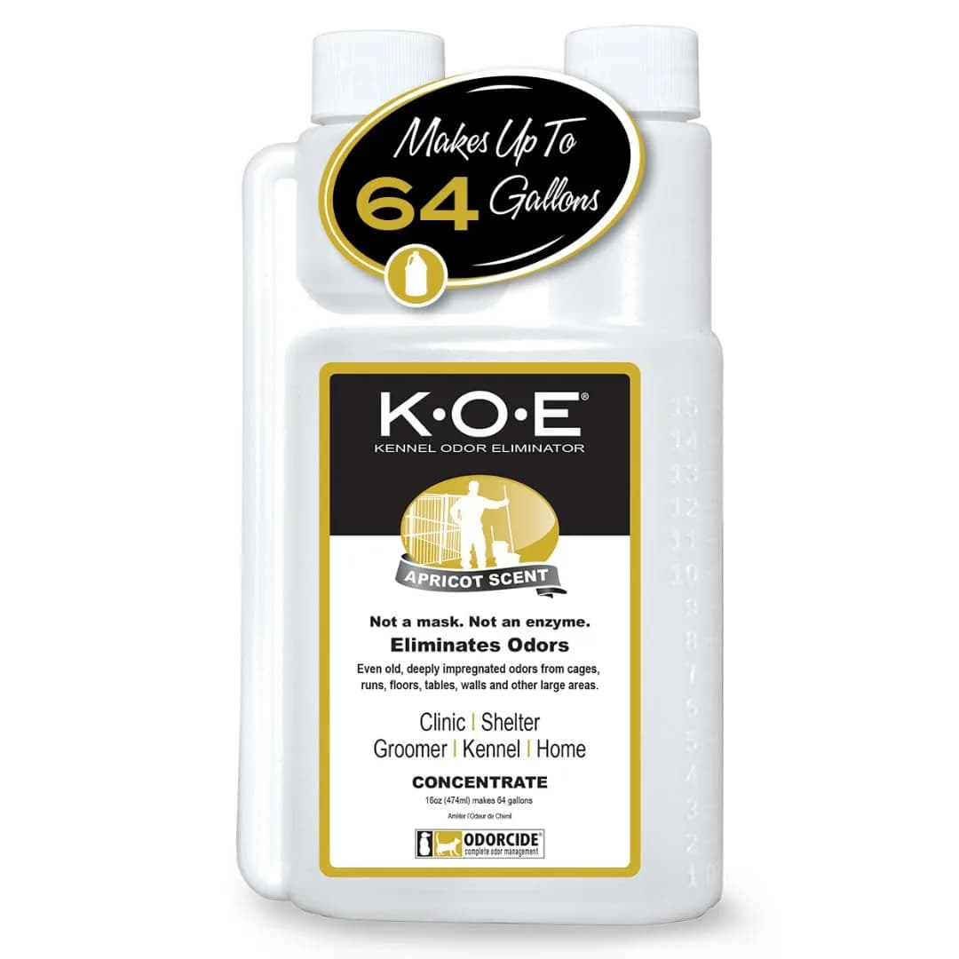 Odorcide K.O.E. Apricot Odor Eliminator 473ml (16 Fl Oz) | Professional Strength Non-Enzymatic Formula