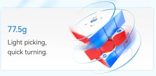 Cuberspeed GAN 356 M E V2 3x3 Stickerless Magnetic Cube | Flagship Speed Cube with 48 Magnets thumbnail 2