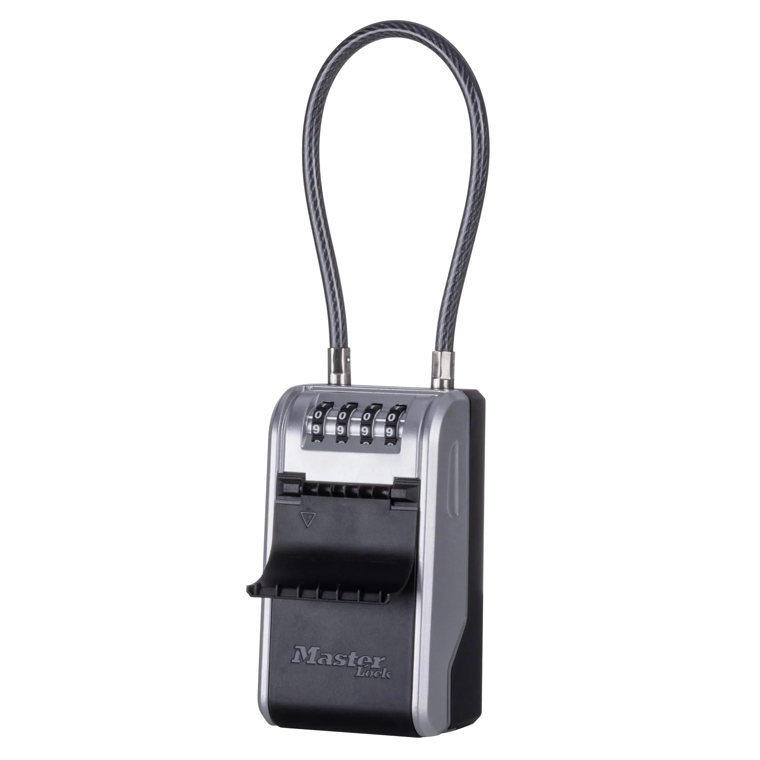 Master Lock High Capacity Key Lockbox with Removable Cable, 28.2 cm (11.1 in) | Tamper-Resistant Metal Body