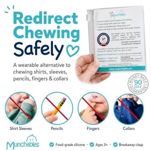 Munchables Starlight Sensory Chew Necklace, Medium Chew, Rainbow | Food-Grade Silicone Oral Support thumbnail 5