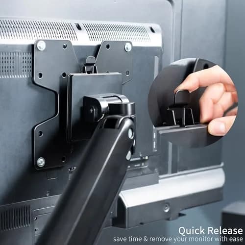 VIVO Large Adapter VESA Mount Kit | Quick Release Bracket for LCD & TV, Supports 32.2 lbs, Removable VESA Plate, Wall & Stand Mounting thumbnail 3