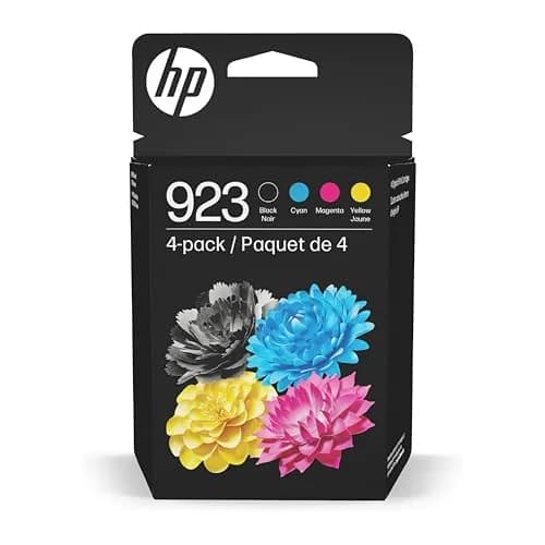 HP 923 Black, Cyan, Magenta, Yellow Ink Cartridges (4-Pack) | Fade-Resistant Documents & Brilliant Images thumbnail 1