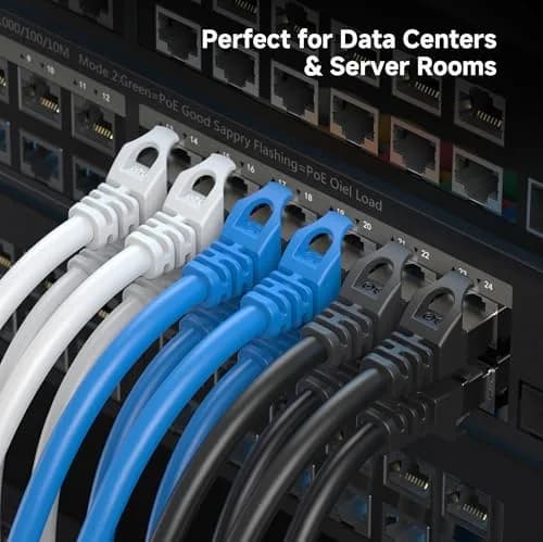 Cable Matters 10Gbps Shielded Cat 6A Ethernet Cable, 10ft, White | High-Speed LAN Connectivity thumbnail 8