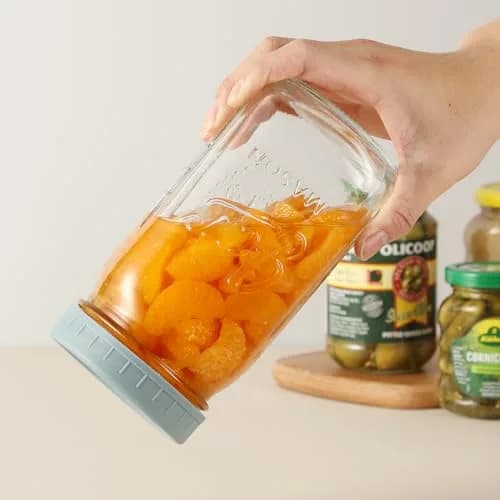 AOZITA Mason Jar Lids 10 Pack Wide Mouth | Leak-Proof Food Grade Plastic thumbnail 9