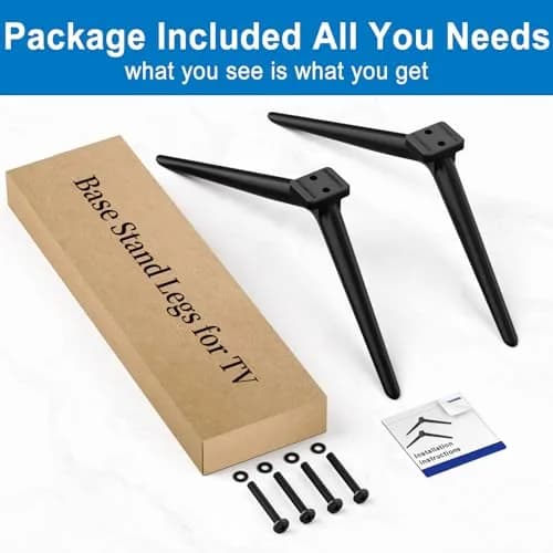 Dinghosen Metal TV Legs for TCL 70"-75" TVs | Stable Replacement Stands thumbnail 7