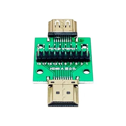 Teansic HDMI A Male to Female 19Pin Breakout Test Board (2-Pack) | Full 19 Pin Signal Breakout, Standard 2.54mm Pin Pitch thumbnail 5