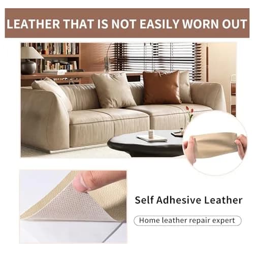 Cindy's Tape Leather Repair Patch Tape, Black 3 x 61 Inches | Self Adhesive Leather Fix for Furniture & Car Seats thumbnail 5