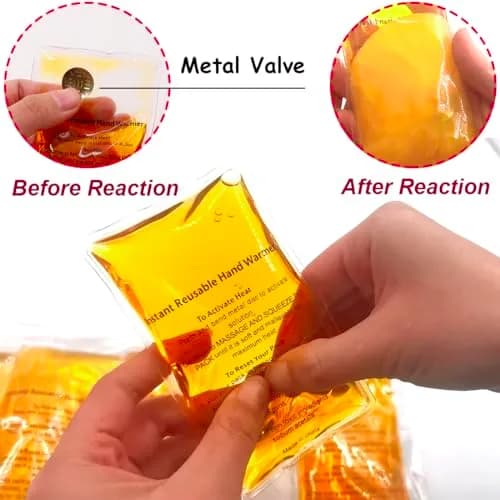 coldchill Reusable Click Instant Heat Packs 5PCS | Portable Hand Warmers for Adults & Kids thumbnail 2