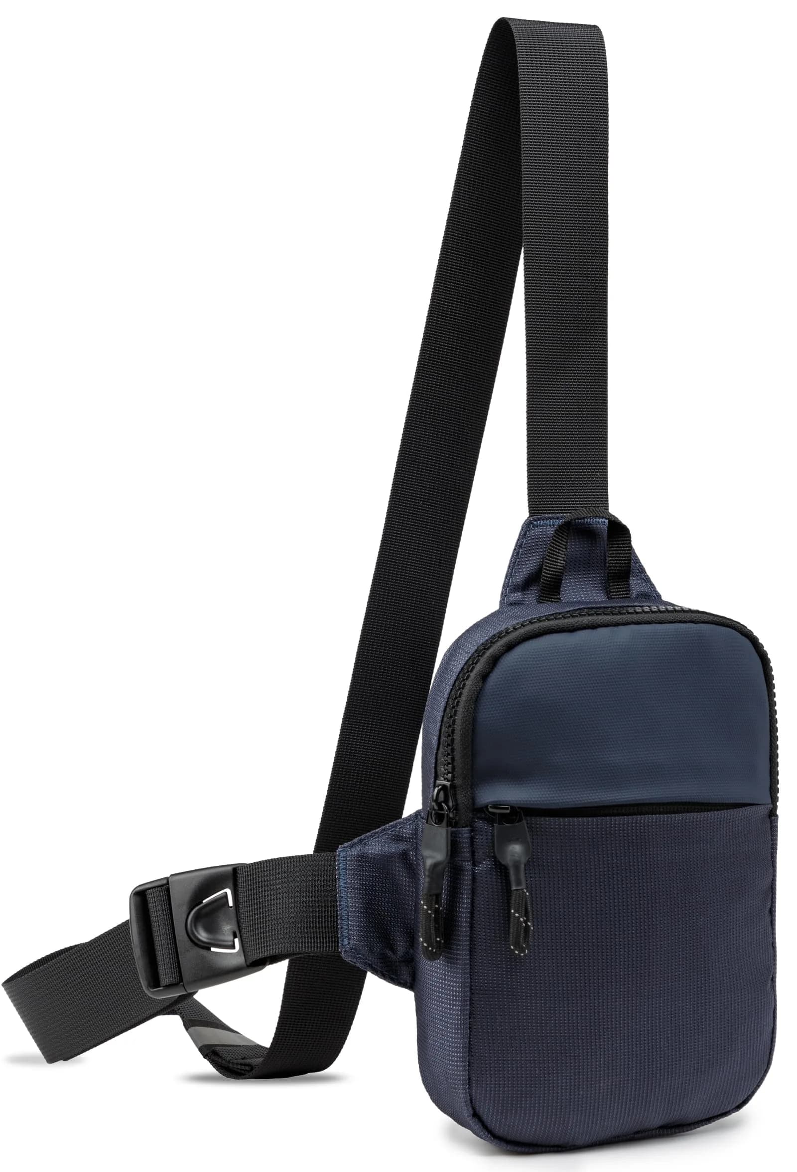 higouta Mini Sling Bag for Men Women, Small Crossbody Casual Utility Chest Phone Bag 2L (0.07 cu ft) | Waterproof Nylon — Nave Blue