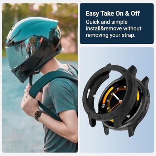 Chofit Rugged TPU Case for Garmin Venu 3 Smartwatch | Black&Black (2-Pack) thumbnail 6