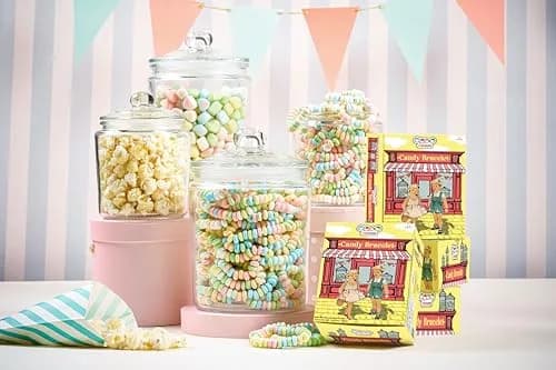 4YoreElves Candy Bracelets Individually Wrapped, Pack of 24 Pastel Candy Jewelry | Fun Retro Party Favors thumbnail 3