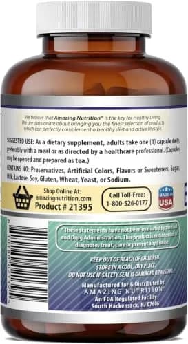 Amazing Nutrition Black Cohosh 540mg 120 Capsule Supplement | Gluten Free | Made in USA (2 Pack) thumbnail 5
