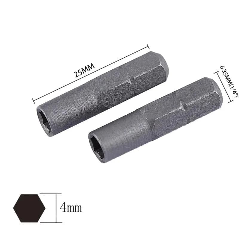 TorSor Screwdriver Bit Adapter Set 3 Pack | 6.35mm Hex Socket Micro Bits for Power Tools thumbnail 5