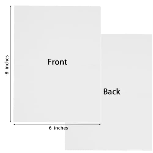 Toperd 50 Pack White Folded Cardstock Greeting Cards | 4x6 Inches, Blank, Premium 250GSM Paper thumbnail 2
