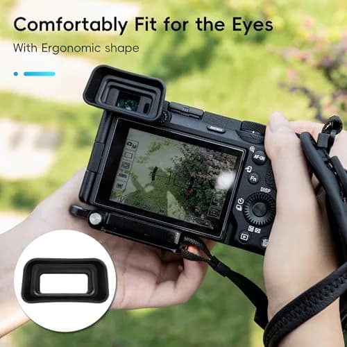 Kiorafoto Extended Eyecup for Sony A6700 Camera | Blocks Stray Light & Protects Viewfinder thumbnail 8