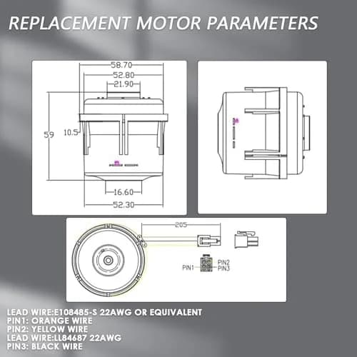 LiLDiHo CPAP Machines Motor Compatible with ResMed S9/S10 Series | Low Noise Blower Pump thumbnail 7