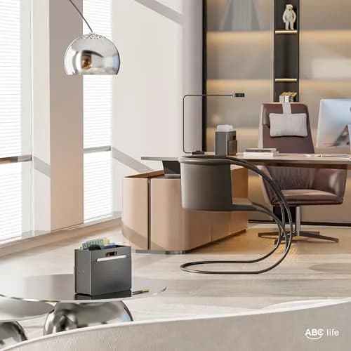 ABC life Magazine Holder, Floor Magazine Rack, Black | Elegant & Stable Floor Storage thumbnail 6