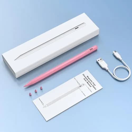MEKO Stylus Pen for iPad 2018-2026, Pink | Tilt & Palm Rejection, Fast Charging, 1.5mm Fine Tip thumbnail 7