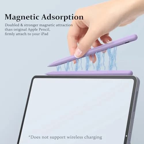 MEKO Stylus Pen for iPad 2018-2026 | Ultra-Fine Tip, Palm Rejection, Fast Charging (Purple) thumbnail 5