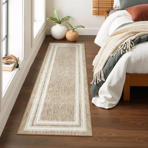 OJIA Modern Washable Runner Rug 61cm (2') x 183cm (6') | Non-Slip Printed Carpet for Hallway & Kitchen thumbnail 1