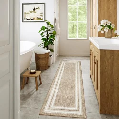 OJIA Modern Washable Runner Rug 61cm (2') x 183cm (6') | Non-Slip Printed Carpet for Hallway & Kitchen thumbnail 8