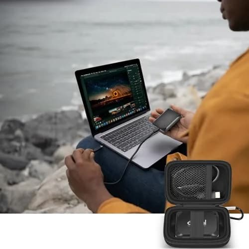 ANKHOH Carrying Case for Crucial X10 X9 Pro 4TB/2TB/1TB | Travel Hard Drive Bag, Compact & Shockproof thumbnail 6