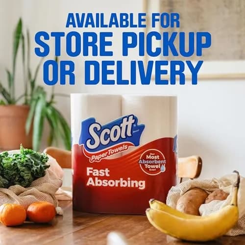 Scott Paper Towels Choose-A-Sheet 2 Double Rolls (200 Sheets) | 1-Ply, Absorbency Ridges thumbnail 7