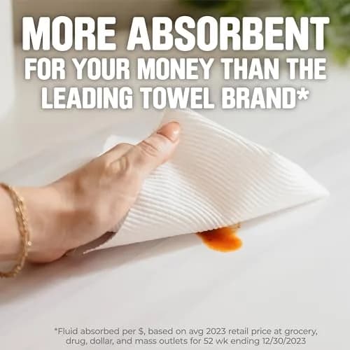 Scott Paper Towels Choose-A-Sheet 2 Double Rolls (200 Sheets) | 1-Ply, Absorbency Ridges thumbnail 2