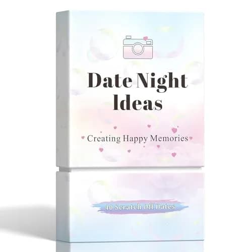 VUNCESSIN 40 Date Night Ideas Scratch-Off Cards for Couples | 40 Date Night Ideas thumbnail 1