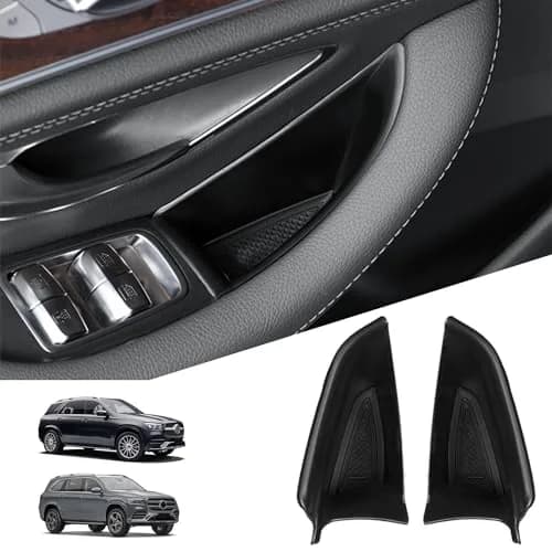 kenddeel Compatible with Mercedes Benz GLE 350 450 & GLS 450 54 2020-2023 Front Row Door Organizer Tray, 2Pcs Side Door Handle Pocket Armrest Storage Box Phone Glove Container thumbnail 1