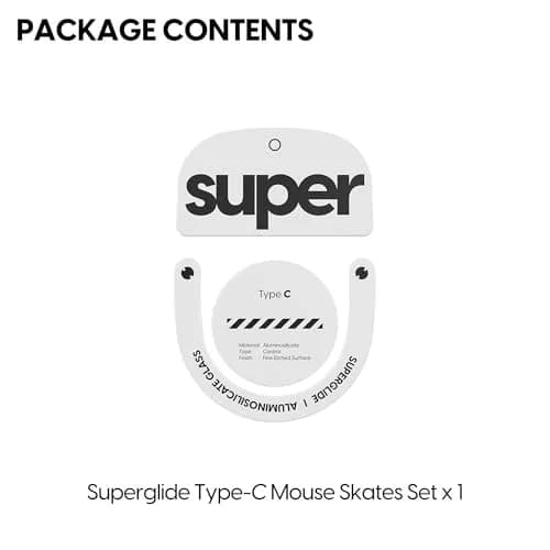 Pulsar Gaming Gears Superglide Type-C Skates for GPro X Superlight 2, White | Speed & Control for Gaming thumbnail 4