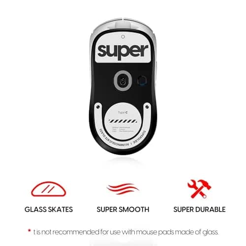 Pulsar Gaming Gears Superglide Type-C Skates for GPro X Superlight 2, White | Speed & Control for Gaming thumbnail 2