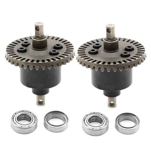 TEAMWILL Front & Rear Differential Gear Set for 1/10 Traxxas Slash 4x4 RC Truck | Metal Steel thumbnail 1