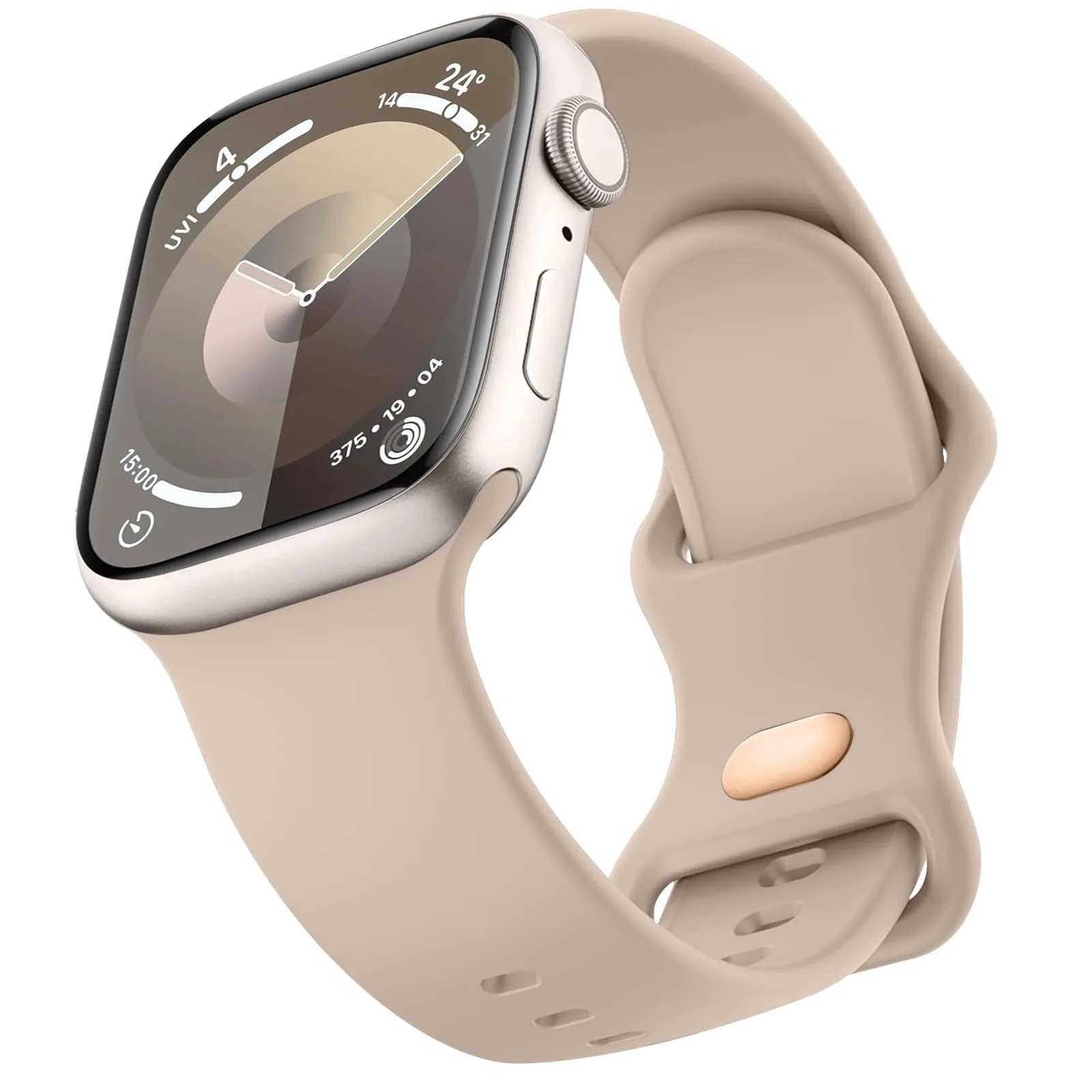 Mugust Sport Silicone Watch Band 38mm/40mm/41mm | Waterproof, Skin-Friendly, Durable
