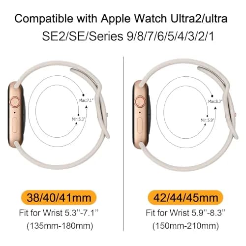 Mugust Sport Silicone Watch Band 38mm/40mm/41mm | Waterproof, Skin-Friendly, Durable thumbnail 5