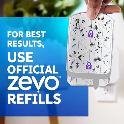 ZEVO Flying Insect Trap with 3 Refills | Catches Fruit Flies, Gnats, House Flies 24/7 Indoors thumbnail 5