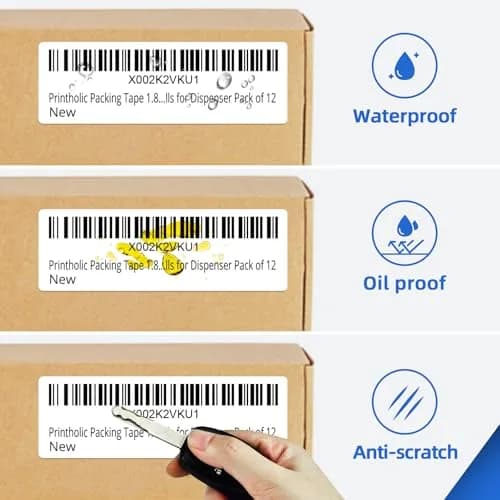 Printholic Address Labels Compatible Brother DK-1201 12 Rolls | Smudge-Free, Tightly Adhesive (1.1" x 3.5") thumbnail 6