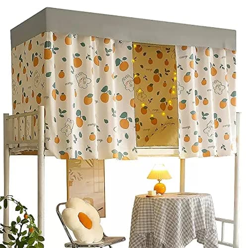 TINAYAU Black Bed Curtain 2.0m x 1.15/1.35m | Breathable, Lightproof Privacy thumbnail 1