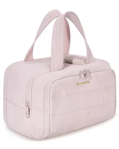 BAGSMART Puffy Travel Toiletry Bag Large 29.97cm x 18.54cm x 22.12cm | Wide-Open Cosmetic Organizer for Women thumbnail 1