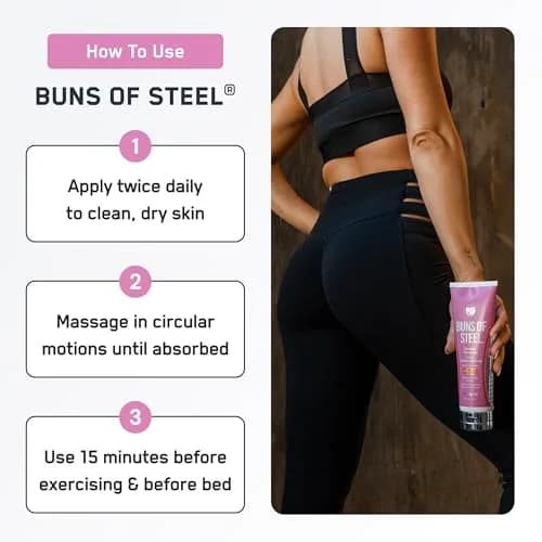 SteelFit Maximum Toning Cellulite Cream for Stretch Marks 3.4 Fl Oz | Tighten & Reduce Marks thumbnail 4