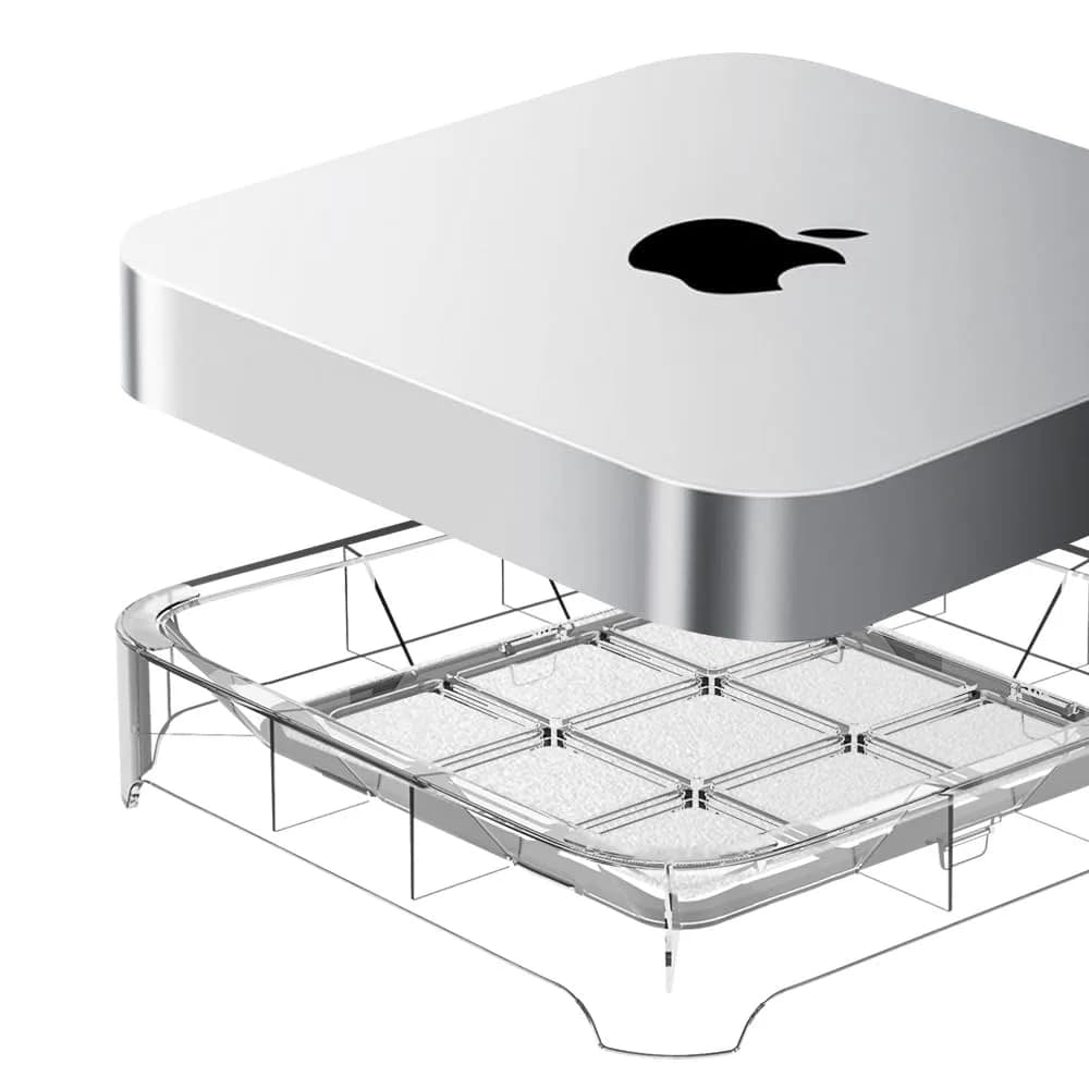 IFCASE Clear Engine Air Filter Stand for Mac Studio & Mac Mini | 19.7cm x 19.7cm x 3.9cm
