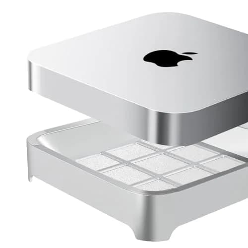 IFCASE Silver Engine Air Filter Stand for Mac Studio & Mac Mini | 7.76 inches (19.7 cm) thumbnail 1