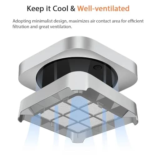 IFCASE Silver Engine Air Filter Stand for Mac Studio & Mac Mini | 7.76 inches (19.7 cm) thumbnail 4
