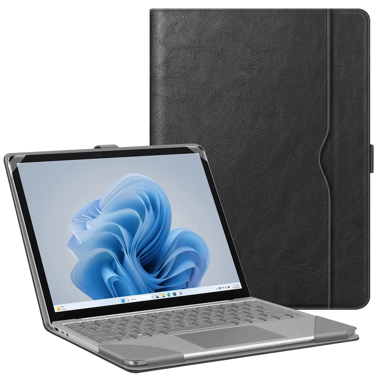 FINTIE Sleeve Case for 12.4 inch Microsoft Surface Laptop Go 3/2/1 | Soft Faux Leather, Microfiber Lining, Bright Colors - main product image