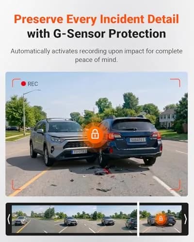 VANTRUE S1 Pro 2-Channel Dash Cam 1440P + 1080P | STARVIS 2 Night Vision, GPS, WiFi, AI Safety thumbnail 5