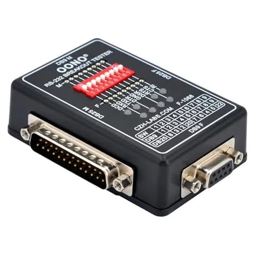 OONO RS232 Breakout Tester LED Monitor Module DB9M/F x DB25M/F, 1 Unit thumbnail 2