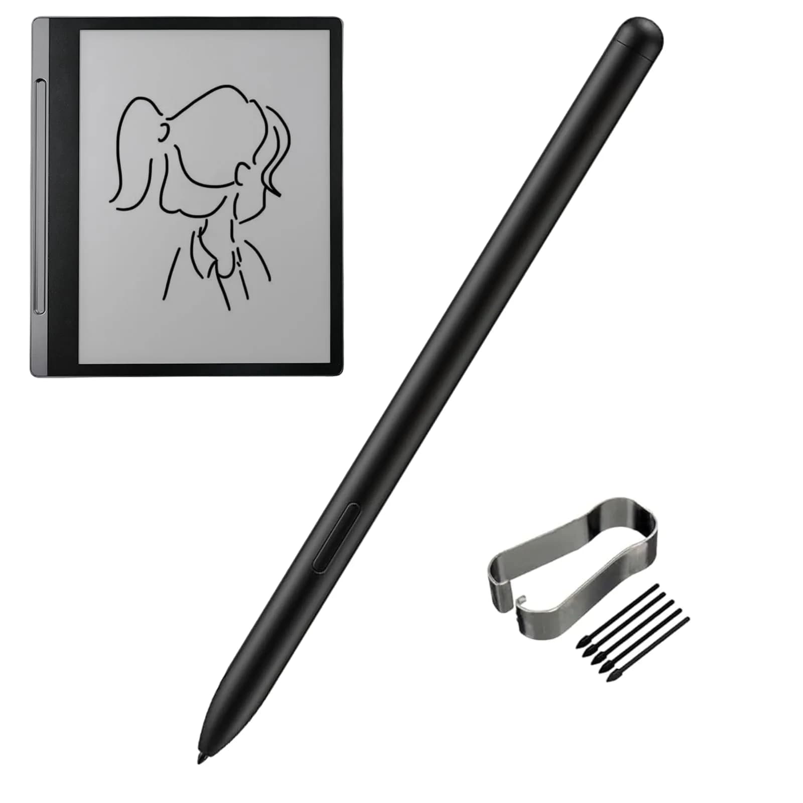 Mingxiong Stylus Pen Compatible with Lenovo Smart Paper, 4096 Pressure Levels, Black | Precision Input Pen - main product image
