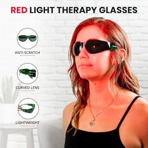 Mito Red Light Red Light Therapy Glasses IR3 Dark | Eye Protection for Infrared & Near-Infrared Light thumbnail 2